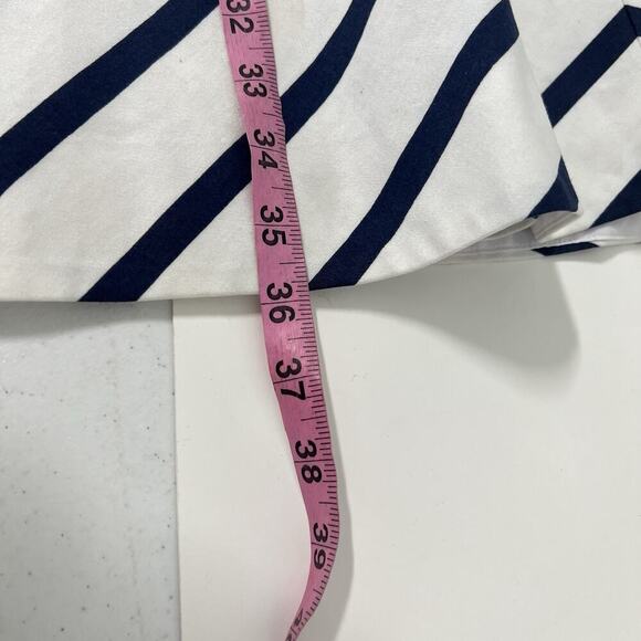 Draper James Zoe Love Circle Dress Size 6 Striped Blue Square Neck Nautical - Picture 15 of 15